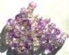 30 10mm Light Yellow & Lilac Crackle Beads
